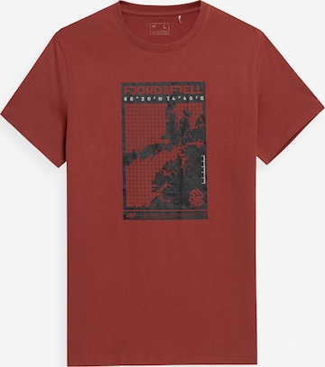 4F T-Shirt in Rot: predná strana