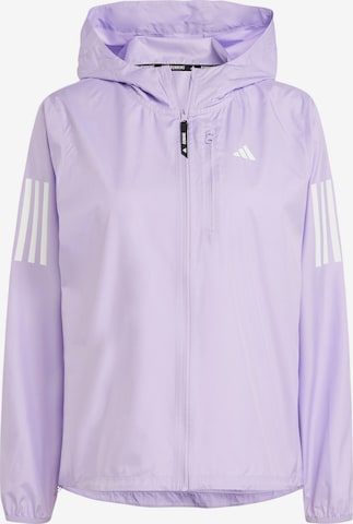 Veste de sport 'Own The Run' ADIDAS PERFORMANCE en violet : devant