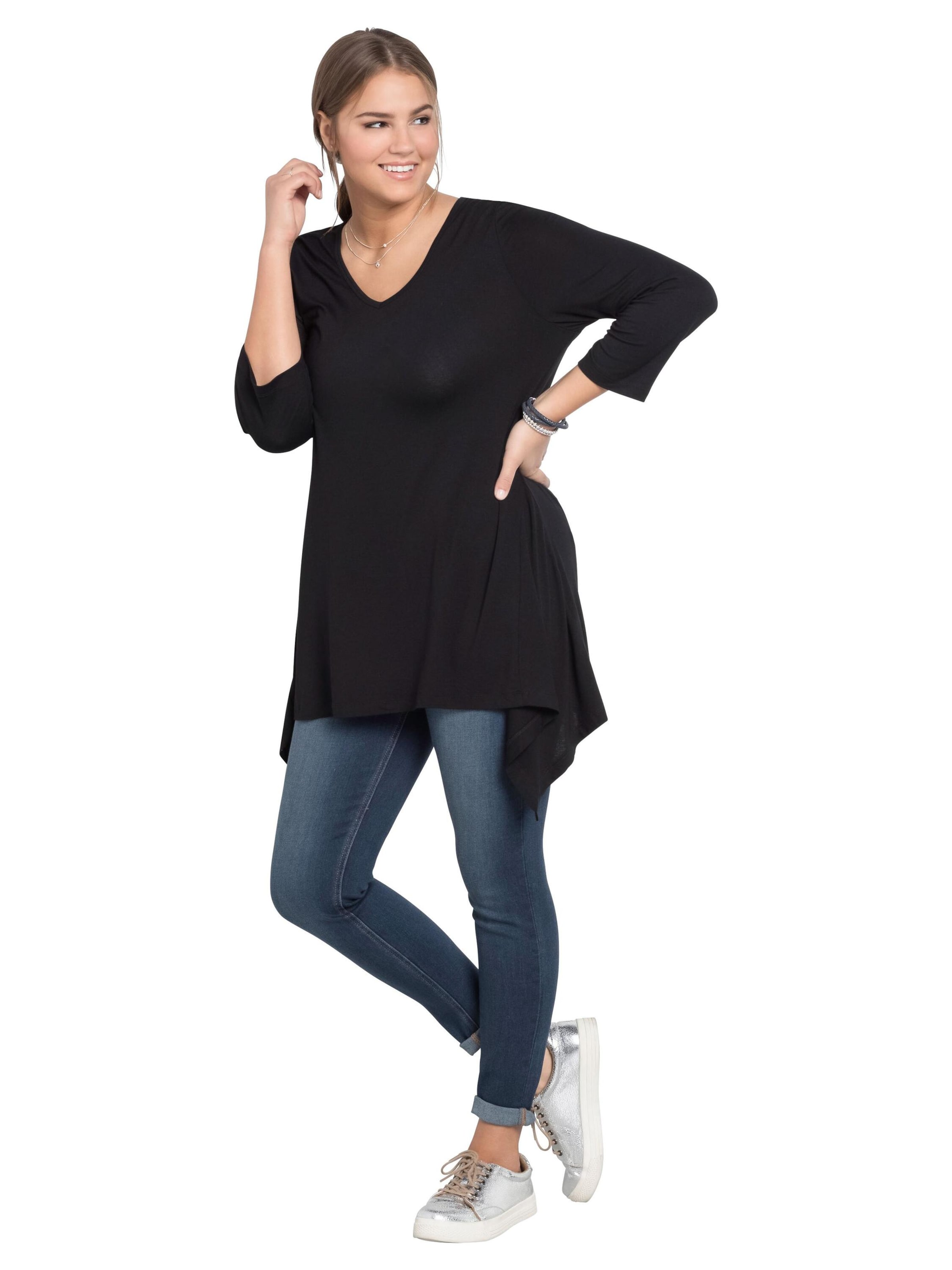 SHEEGO Skinny Jeggings - kék