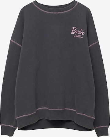 Pull&Bear Sweatshirt in Grijs: voorkant