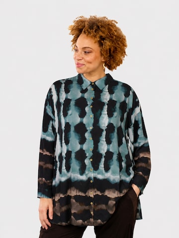 Zhenzi Klederdracht shirt 'Livia 1534' in Groen