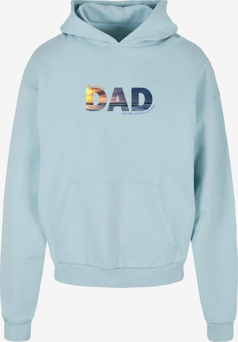 Merchcode Sweatshirt 'For The Best Dad' in Blauw: voorkant