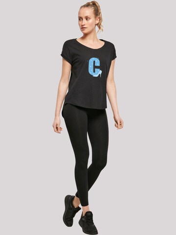 F4NT4STIC T-Shirt 'Disney Alphabet C Is For Cinderella' in Schwarz