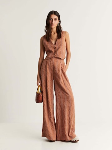 Wide leg Pantaloni 'Baz' di Scalpers in marrone