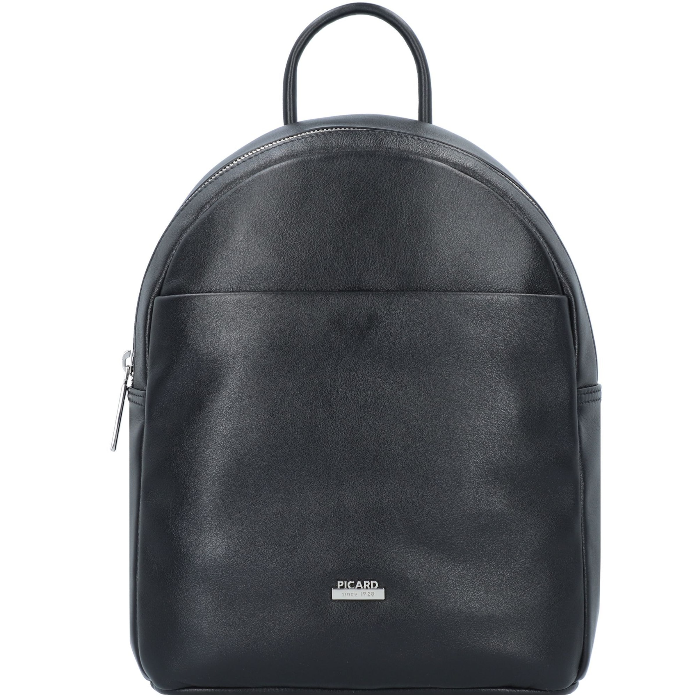 Picard Rucksack 'Really' in Schwarz: Vorderseite