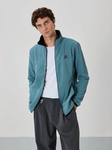 Giacca di pile di Tommy Life in blu