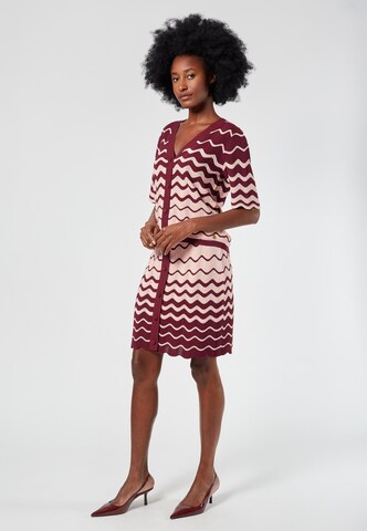 4funkyflavours Knit cardigan 'Gotta Get Funky' in Red