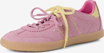 Tamaris Trampki niskie w kolorze różowy: przód