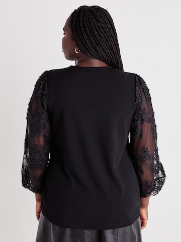 Vero Moda Curve Blúz 'VMCEMMALY' - fekete