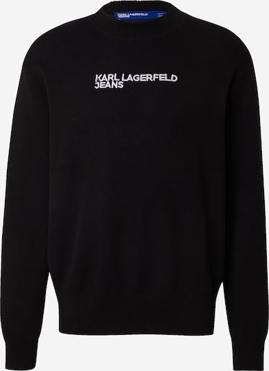 KARL LAGERFELD JEANS Sweater majica u crna / bijela, Pregled proizvoda