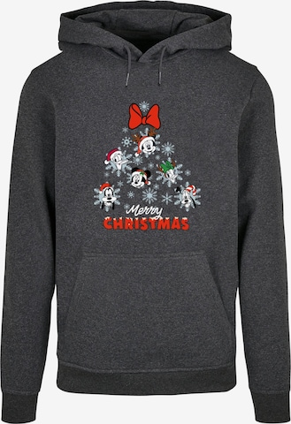 ABSOLUTE CULT Sweatshirt 'Mickey And Friends - Christmas Tree' in Grijs: voorkant