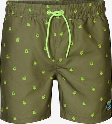 Petrol Industries Swim Trunks in Green: front