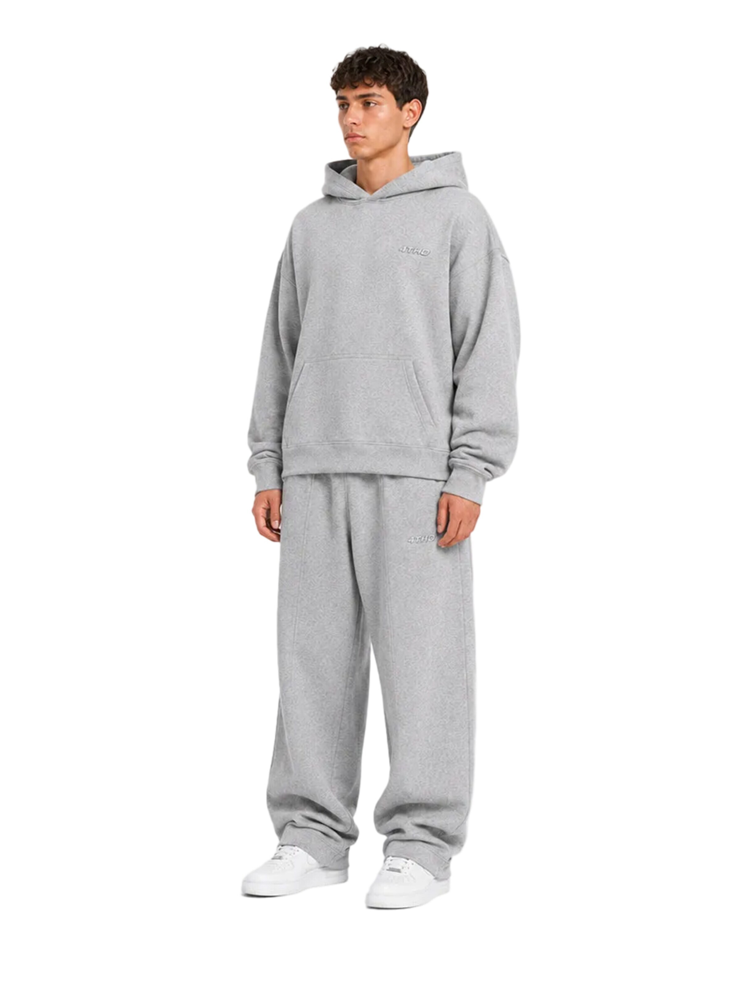 4thD - Sudadera 'Hoodie - Grey Melange' en gris