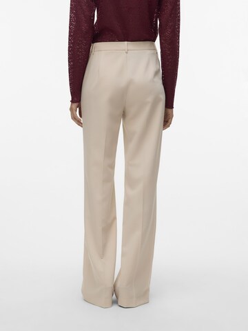 VERO MODA regular Bukser med lægfolder 'VMTexas' i beige