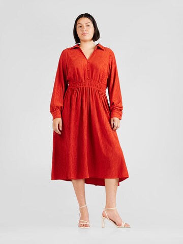 Michael Kors Plus - Vestido en rojo: frente