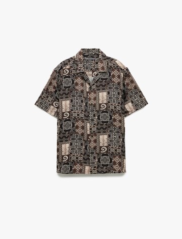 Koton Comfort fit Button Up Shirt in Brown