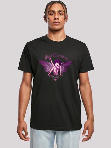 T-Shirt 'Betty Boop Heartbreaker Tattoo' F4NT4STIC en noir : devant