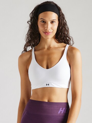UNDER ARMOUR Bustier Biustonosz sportowy 'Infinity' w kolorze biały: przód