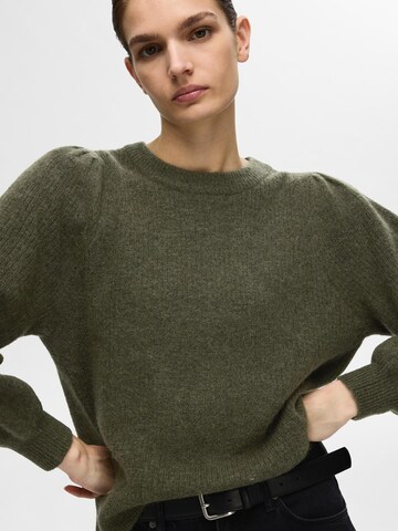 SELECTED FEMME Sweater 'SLFLulu' in Green