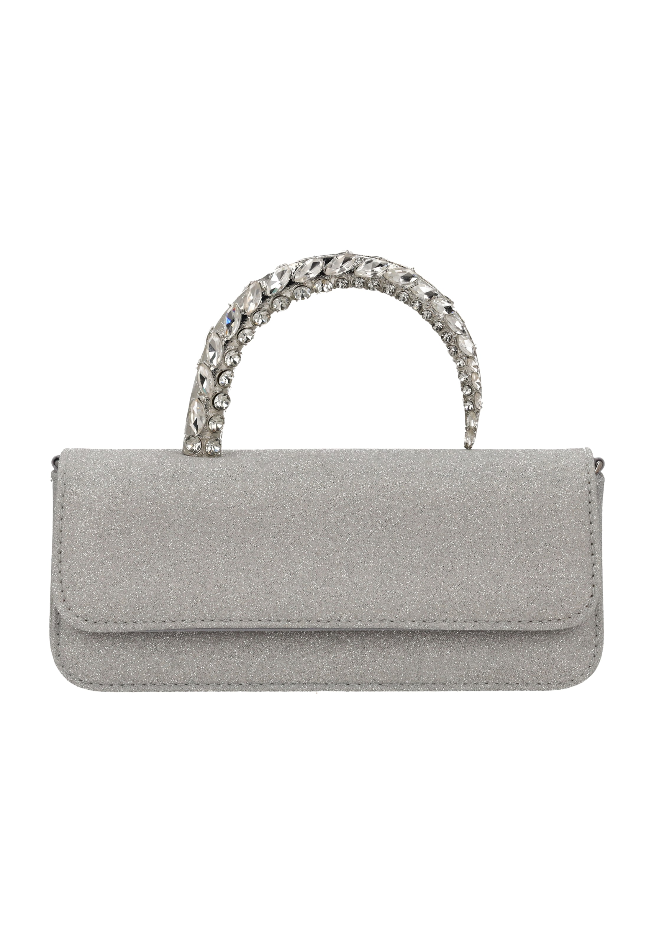 faina - Bolso de noche en plata: frente