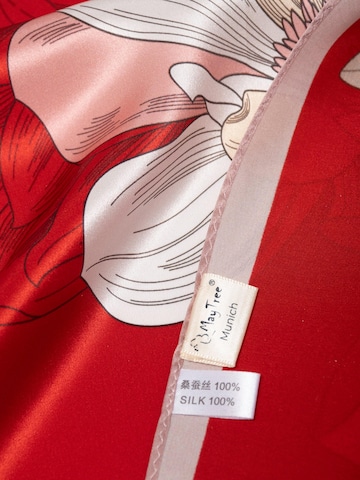 MayTree Scarf 'Seidentuch Premium blühende Magnolien' in Red