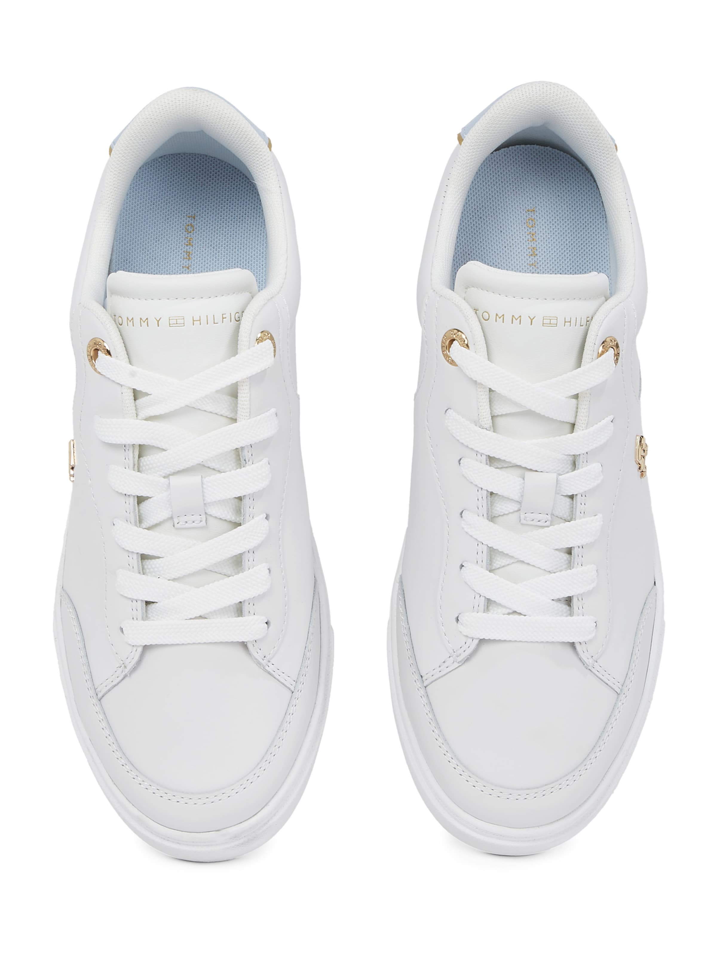 Sneaker bassa 'Essential Chic Court' di TOMMY HILFIGER in bianco