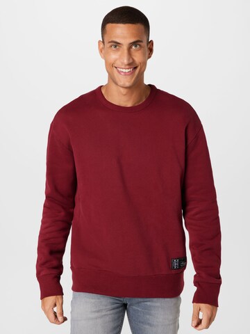 HOLLISTER Sweatshirt 'JOCKTAG' i rød: forside