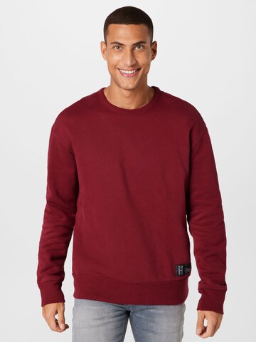 HOLLISTER Sweatshirt 'JOCKTAG' in Red: front