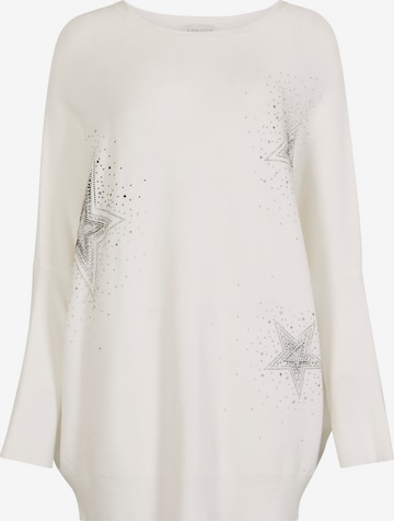 Pull-over ' ' Apricot en blanc : devant