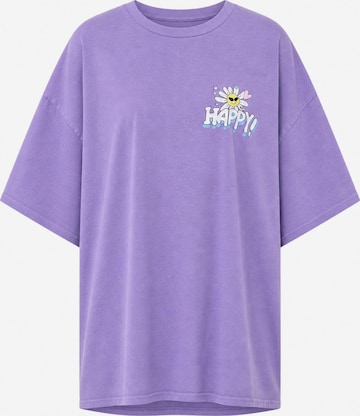 Worldclassca Oversizeshirt in Lila: Vorderseite