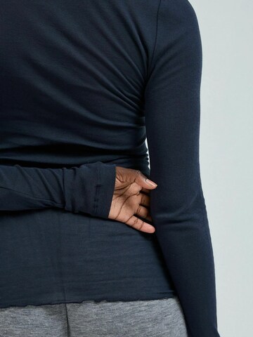 Seamless Basic Shirt 'Granddad' in Zwart