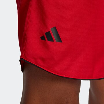 ADIDAS PERFORMANCE Loose fit Workout Pants 'Club' in Red