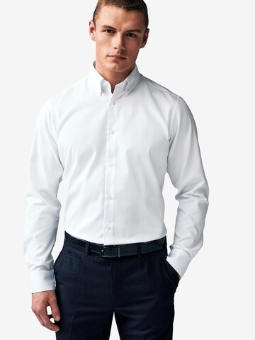 Next Regular fit Button Up Shirt in White: front