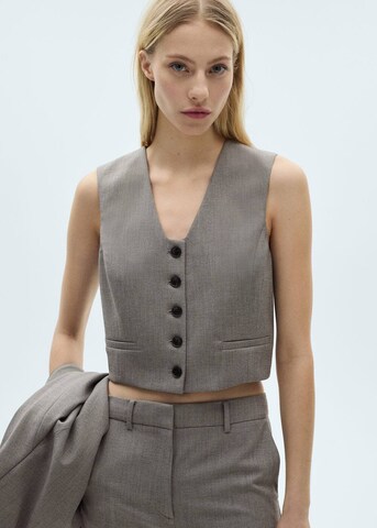 MANGO Suit vest 'Bowery2' in Grey: front