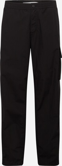 Calvin Klein Jeans Kargo bikses, krāsa - melns / gandrīz balts, Preces skats