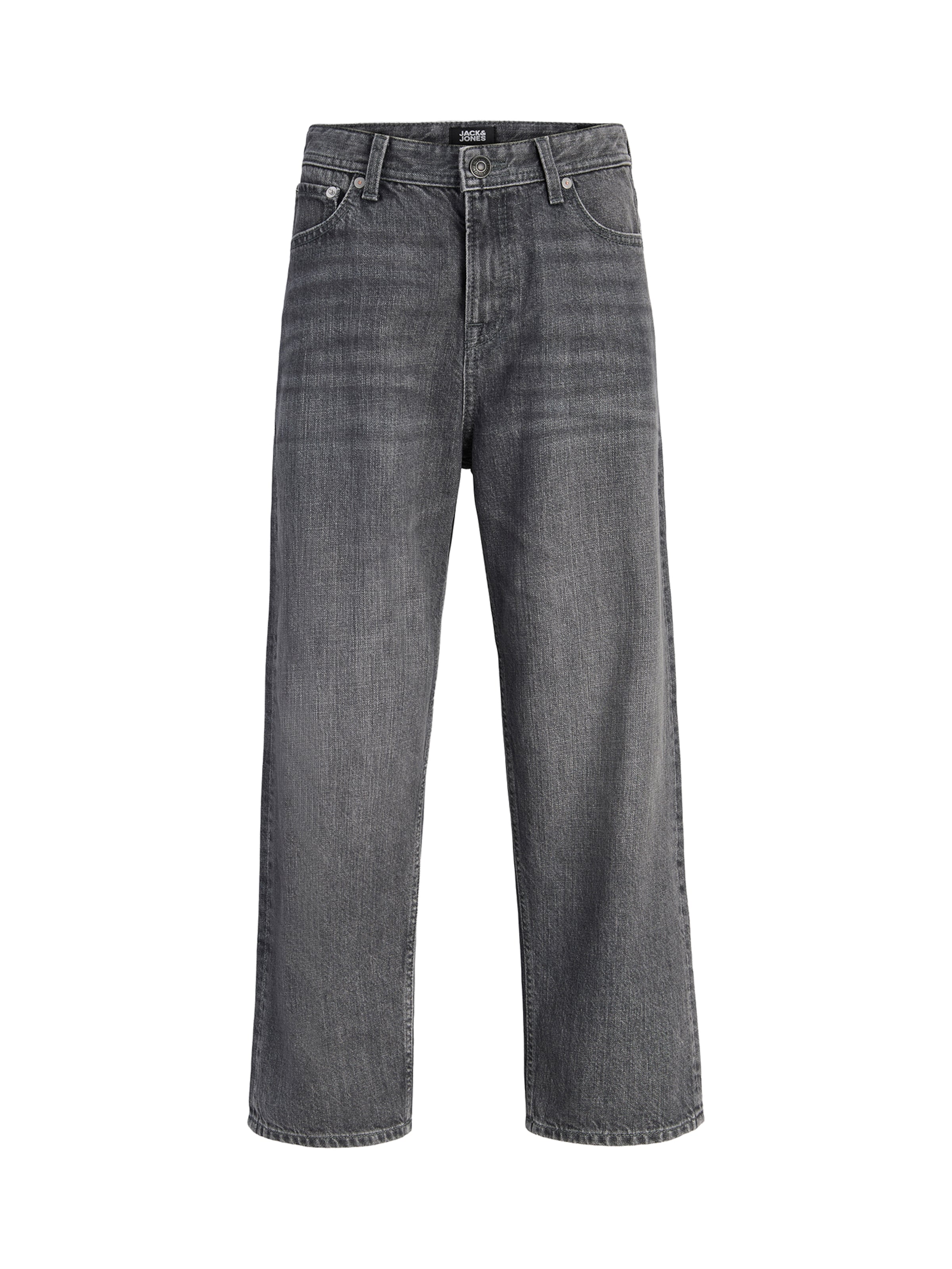 pilka Jack & Jones Junior „Baggy“ Džinsai 'JJIALEX JJORIGINAL': priekis