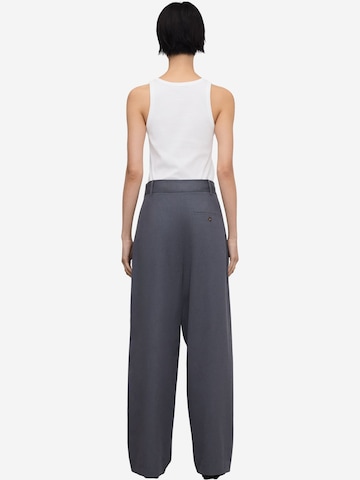 Wide Leg Pantalon à pince Adolfo Dominguez en gris