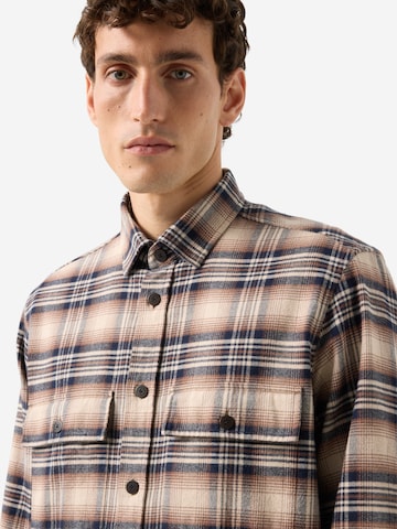 BOGNER Comfort fit Button Up Shirt 'Heiko' in Beige