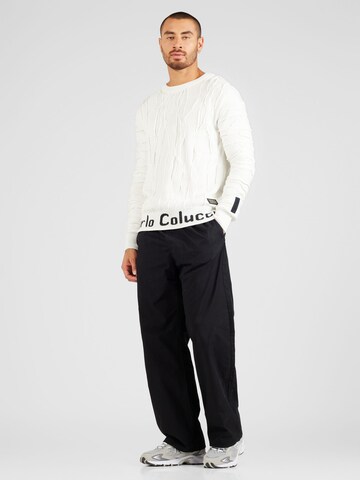 Pull-over Carlo Colucci en blanc