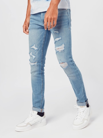 JACK & JONES Skinny Τζιν 'Liam' σε μπλε: μπροστά