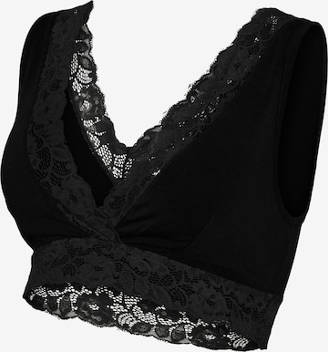 MAMALICIOUSBustier Grudnjak za dojenje 'MLALBERTA' - crna boja: prednji dio