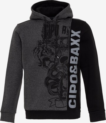 CIPO & BAXX Sweatshirt in Grijs: voorkant