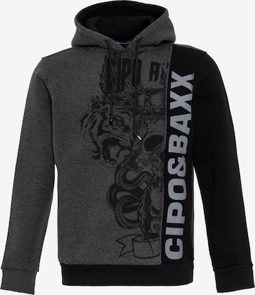 CIPO & BAXX Sweatshirt in Grijs: voorkant