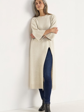 Cellbes of Sweden Gebreide jurk in Beige
