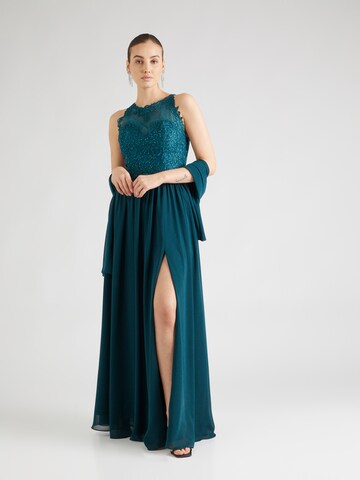 mascara Evening Dress in Green