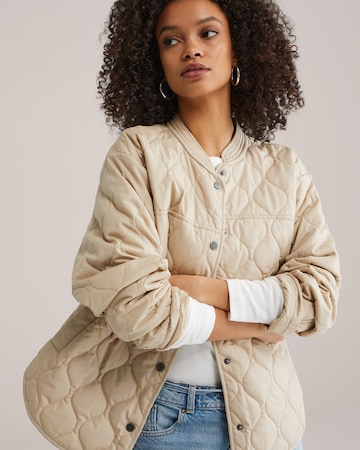 WE Fashion Overgangsjakke i beige