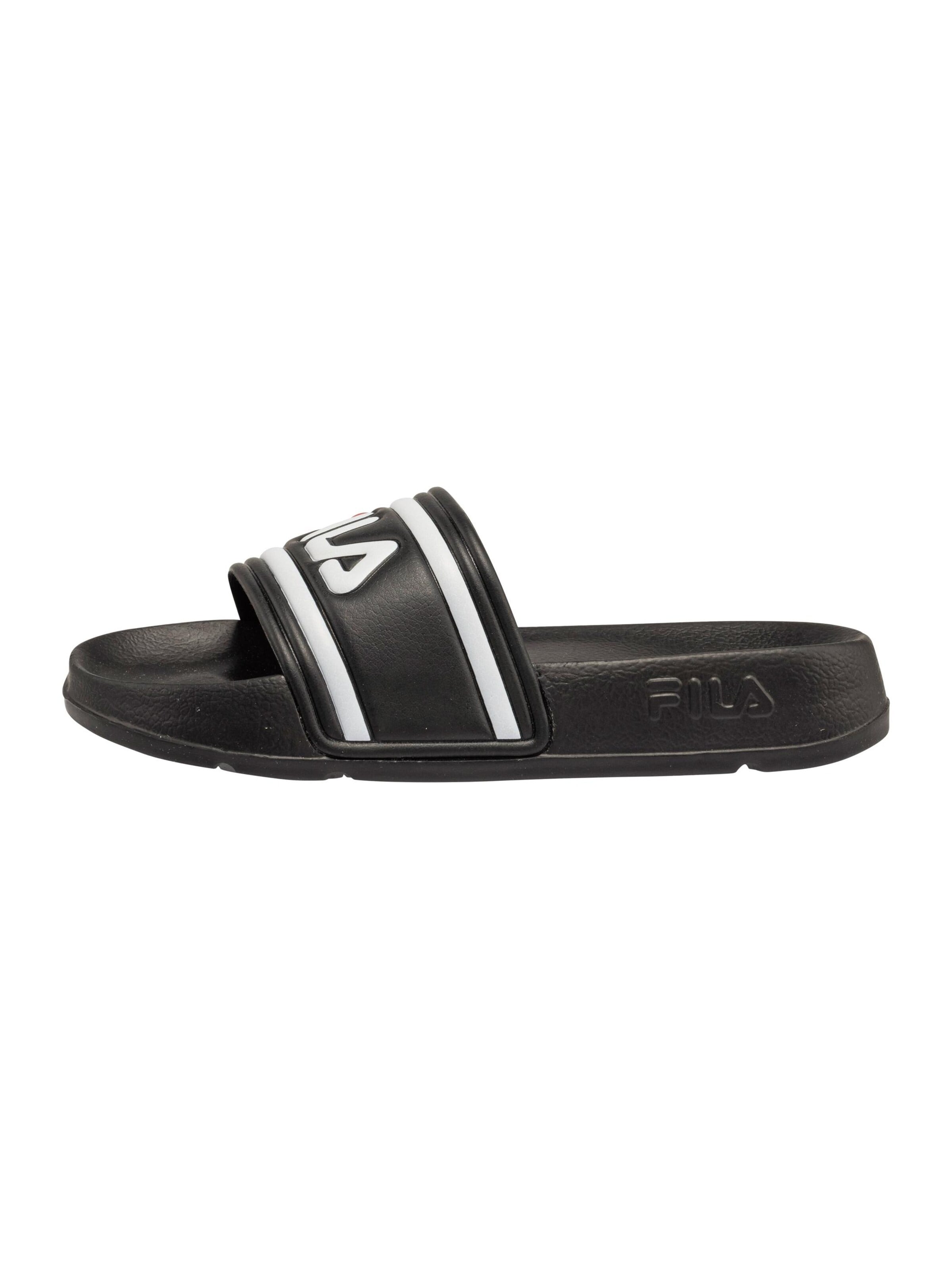Ciabatta 'MORRO BAY slipper kids' di FILA in nero: frontale