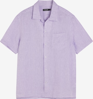 J.Lindeberg Regular fit Button Up Shirt in Purple: front