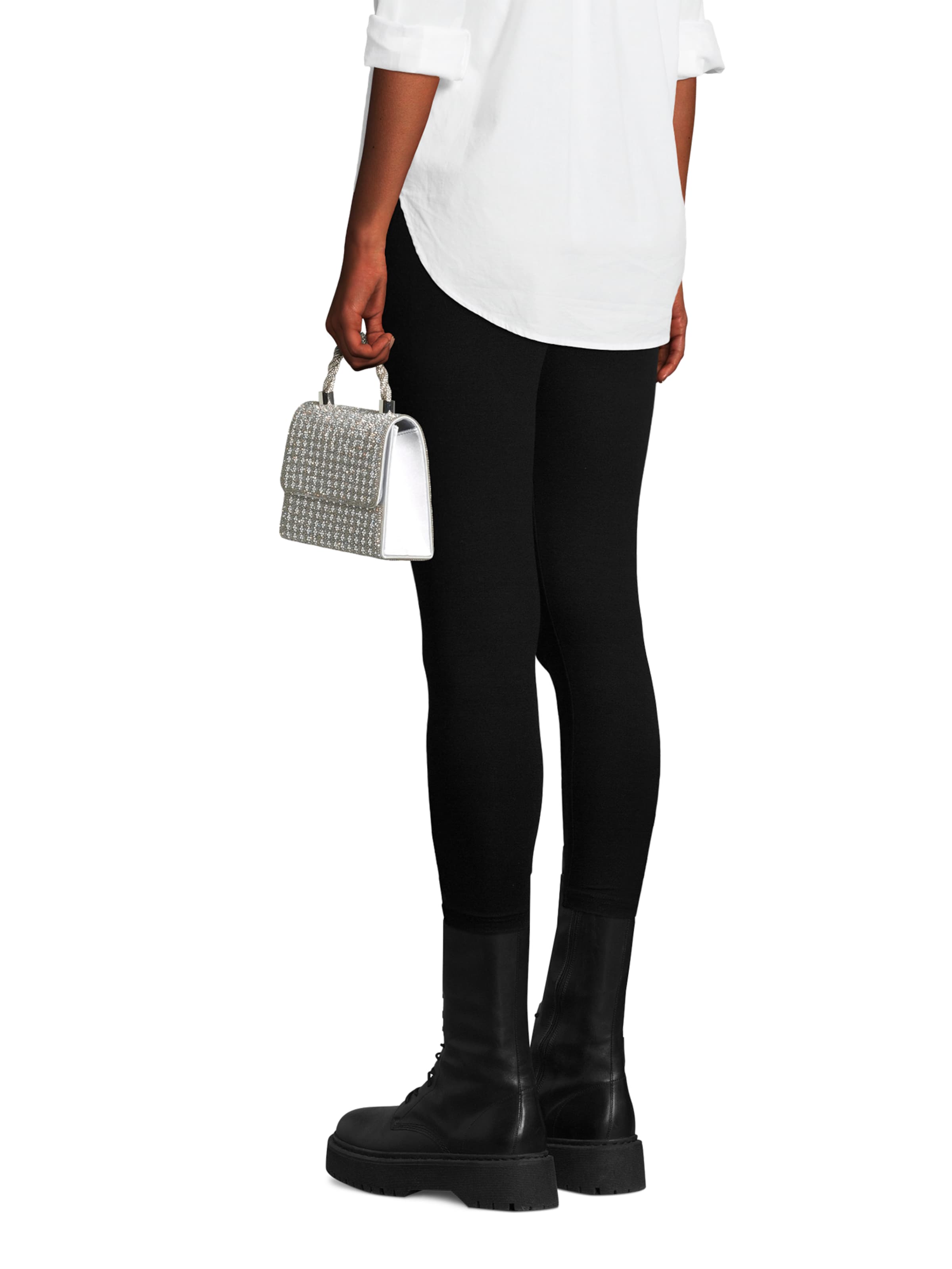 mascara Handbag in Silver