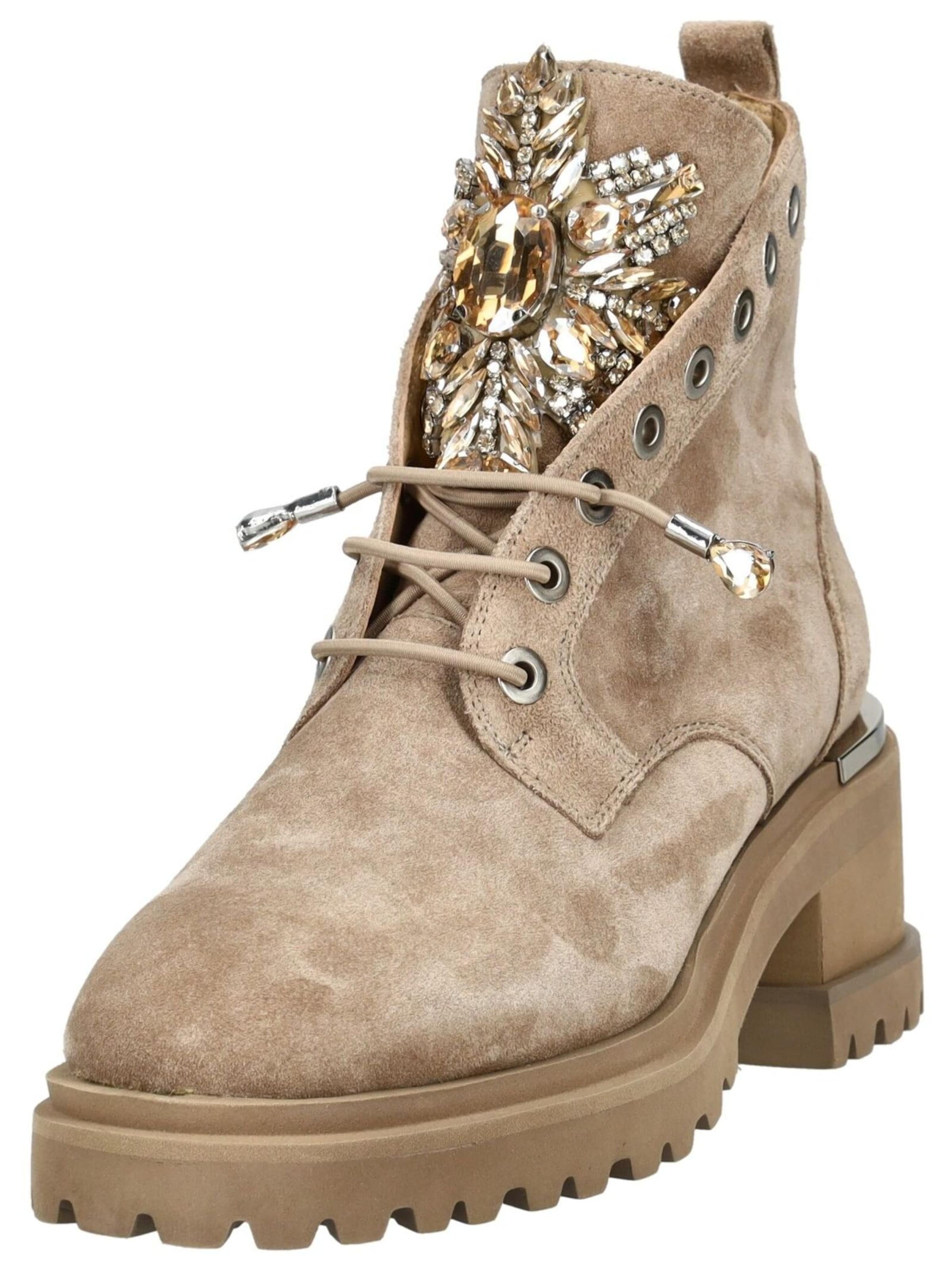 Alma En Pena Schnürstiefelette in camel, Produktansicht